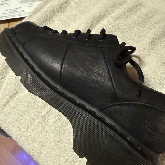 Dr. Martens Black Leather Lace-Up Booties - Picture 7 of 12